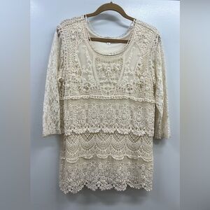 TravelSmith Lace Top